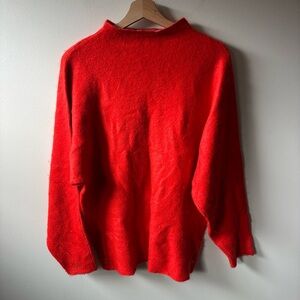 Lacoste Vintage Mohair and Cotton Red Sweater